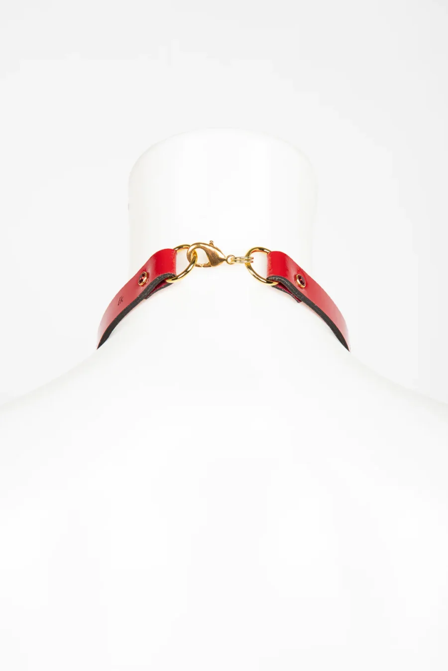 Fraulein Kink Bianco Rosso Nero Cross Halsband 17