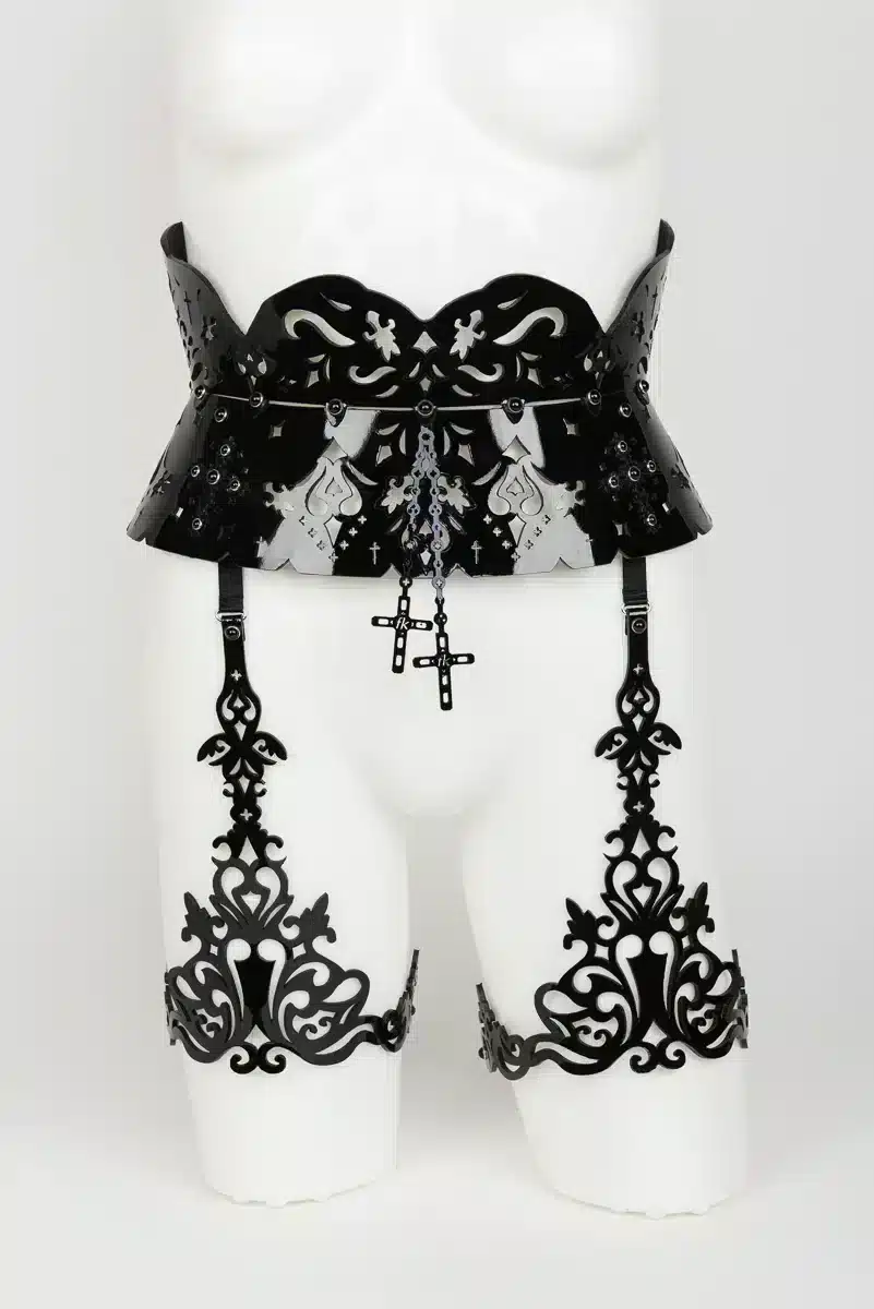 Fräulein Kink | Bianco Suspenders | Kinky Lingerie | Clubwear