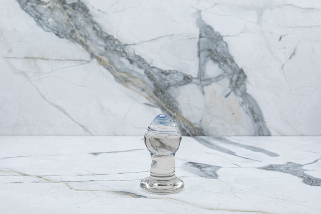 Glas Amethyst Rain Glazen Buttplug 5