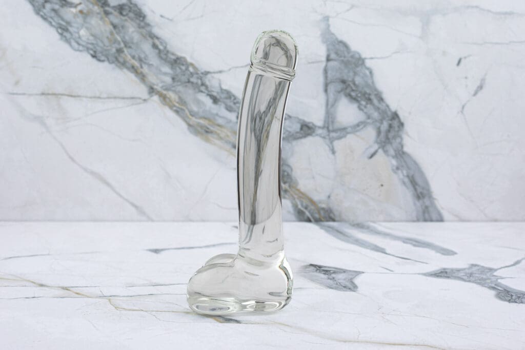 Glas Red Head Double Glazen Dildo 31