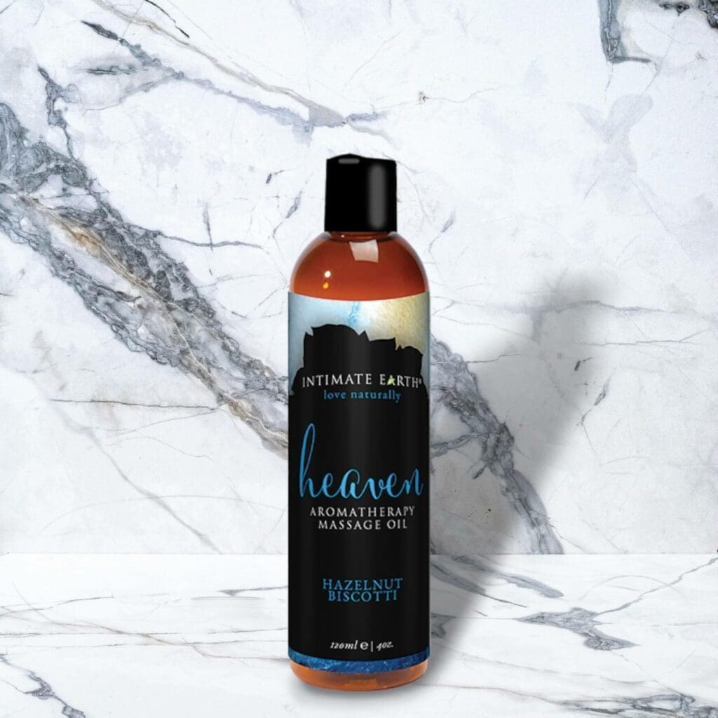 Intimate Earth Massage Olie Heaven Hazelnoot Biscotti