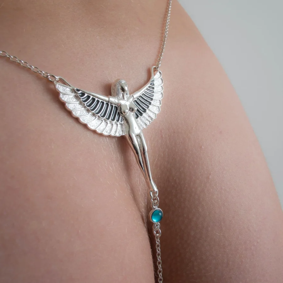 Sylvie Monthule Heupketting The Breath Of Isis Zilver 2