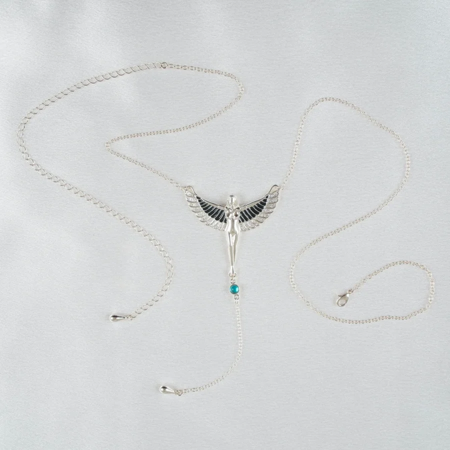 Sylvie Monthule Heupketting The Breath Of Isis Zilver 4
