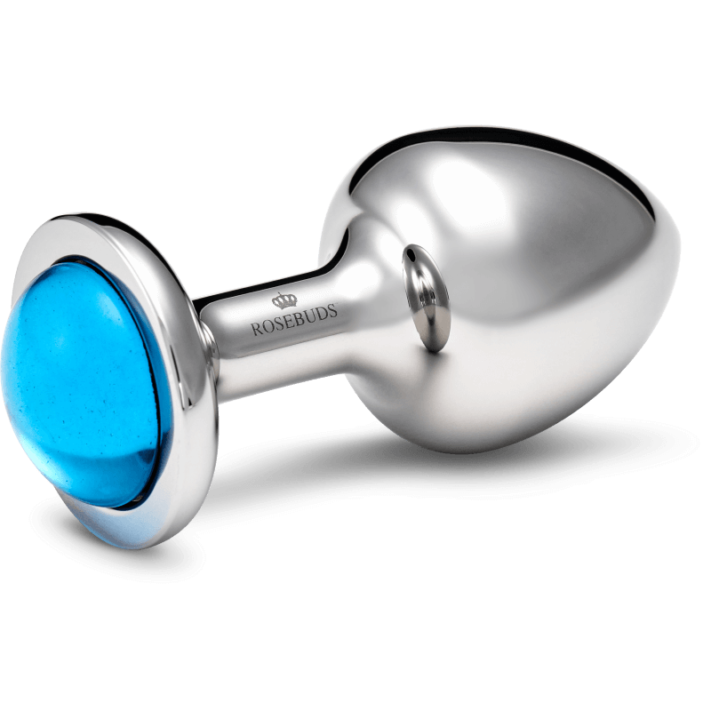Rosebuds Small Stainless Steel Glass Buttplug