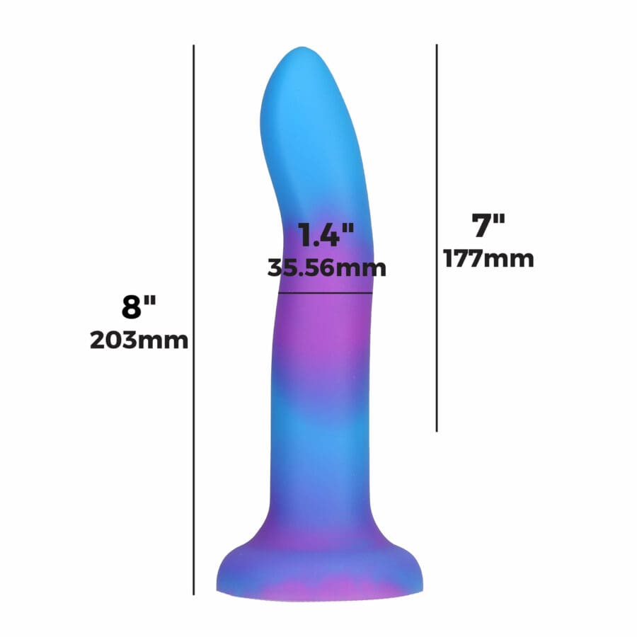 Addiction Rave Dong Glow In The Dark 20 Cm Blauw 2