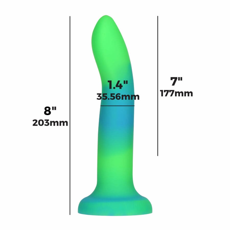 Addiction Rave Dong Glow In The Dark 20 Cm Groen 4