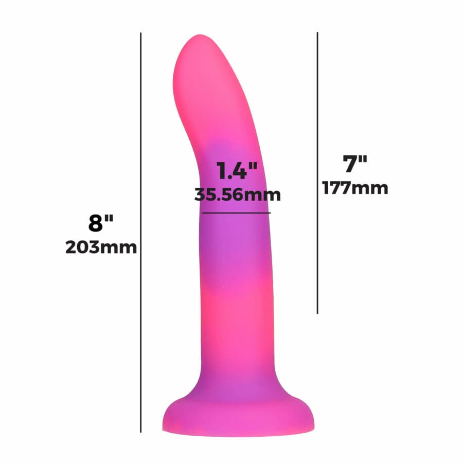 Addiction Rave Dong Glow In The Dark 20 Cm Roze 3