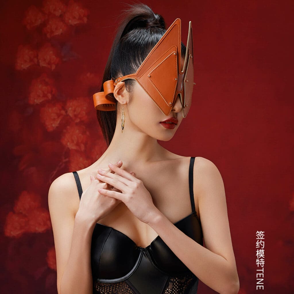 Lockink Vixen Blinddoek Set Bruin