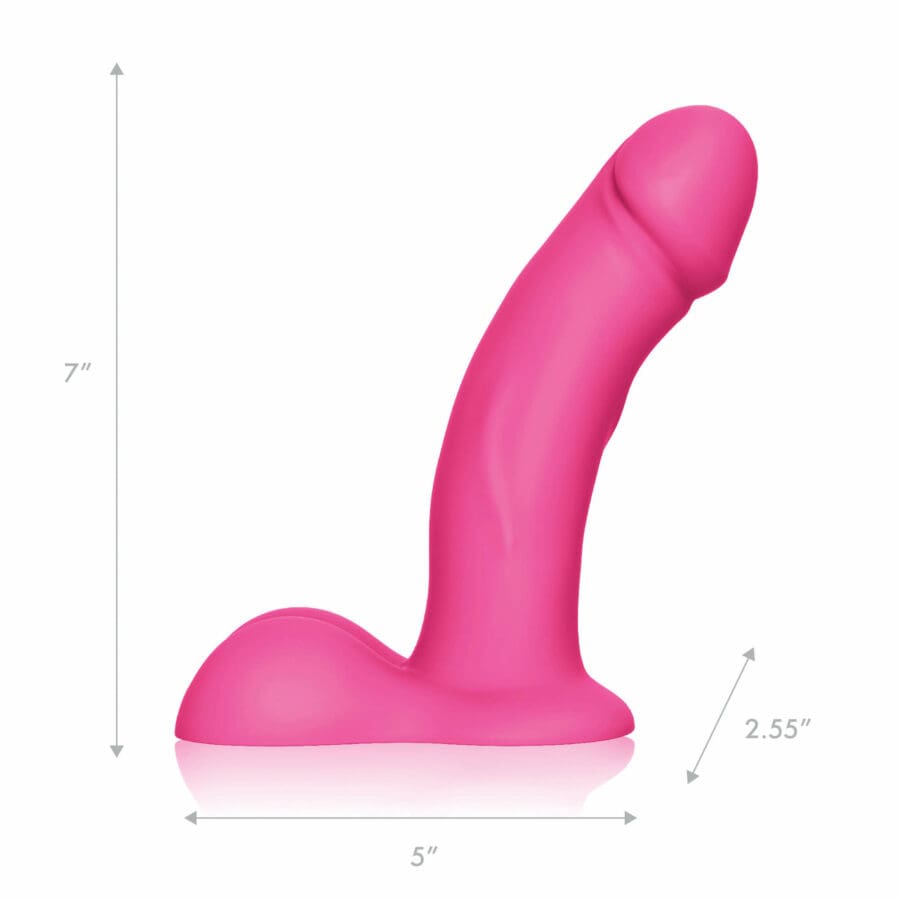 Pegasus Realistische Dildo Met Ballen En Harnas Roze 165cm 3