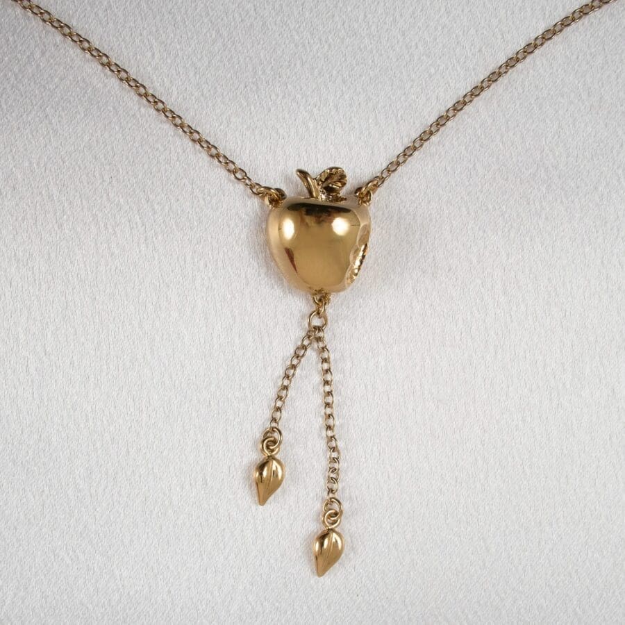 Sylvie Monthule Heupketting Crunched Apple Goud 2