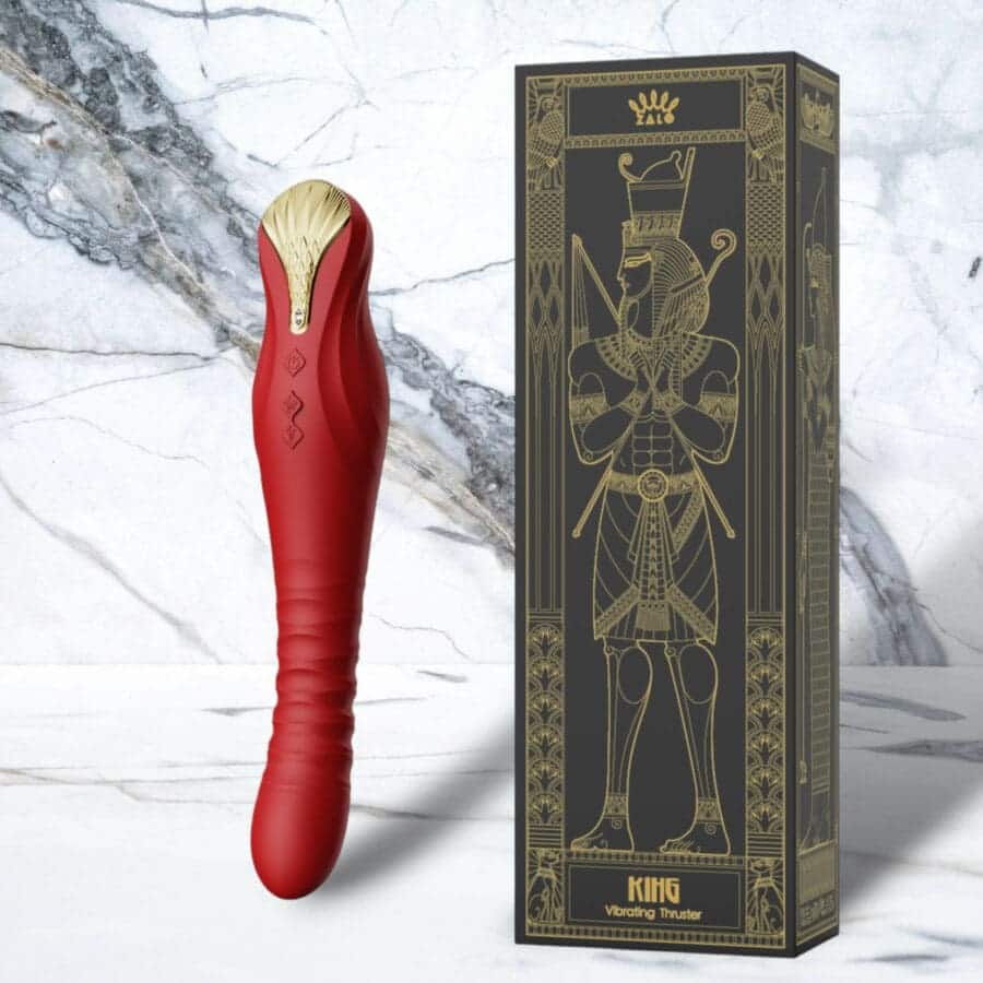 Zalo King Vibrating Thruster Vibrator Rood