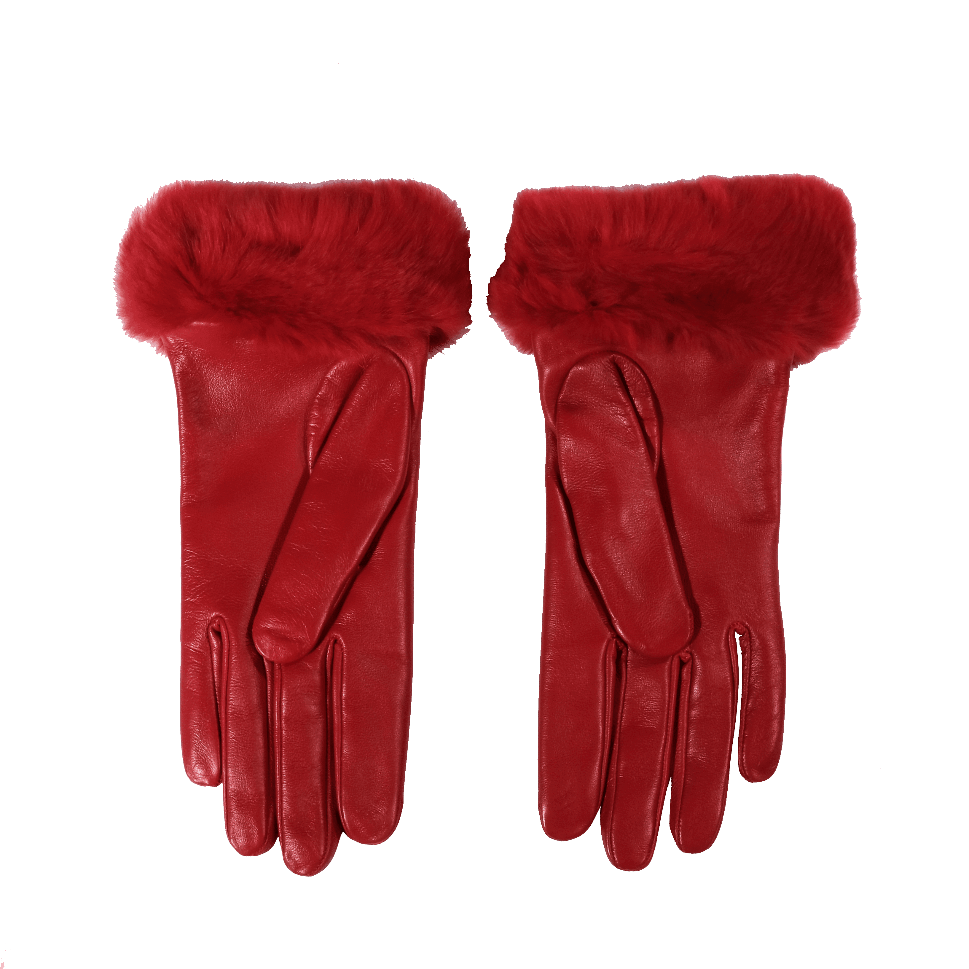 Elif Domanic Etty Handschoenen Met Lamswol Rood 3
