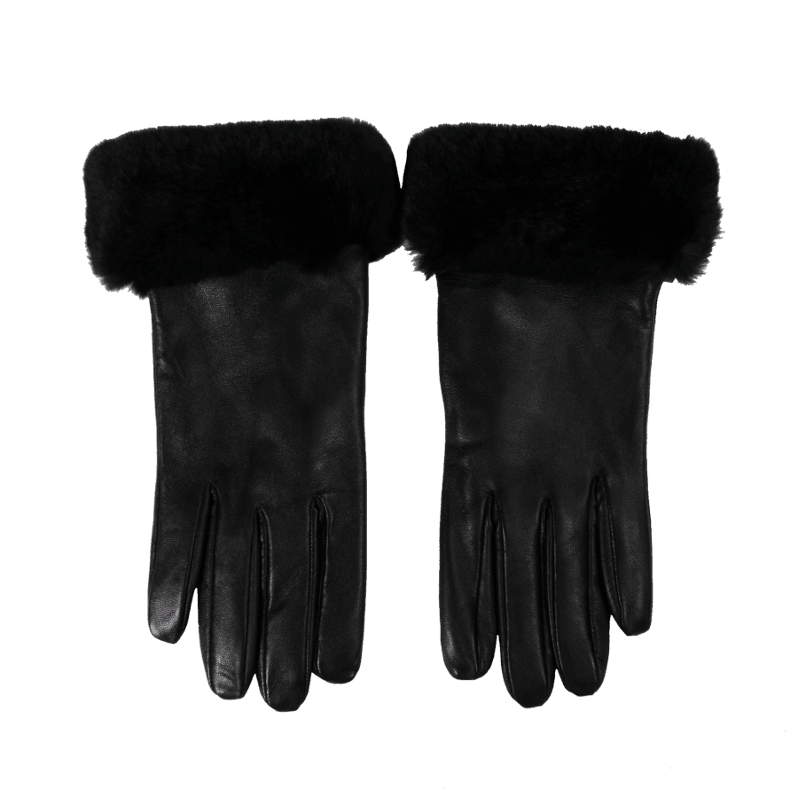 Elif Domanic Etty Handschoenen Met Lamswol Zwart 2