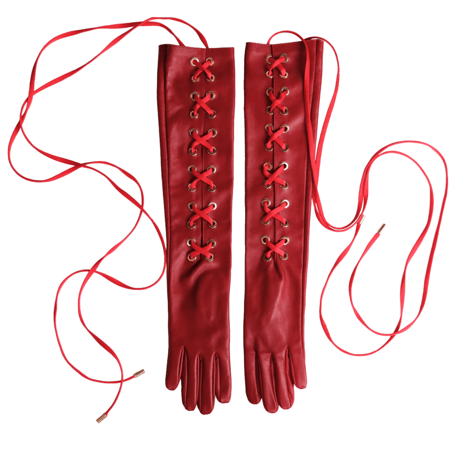 Elif Domanic Long Pouri Handschoenen Valentines Collection