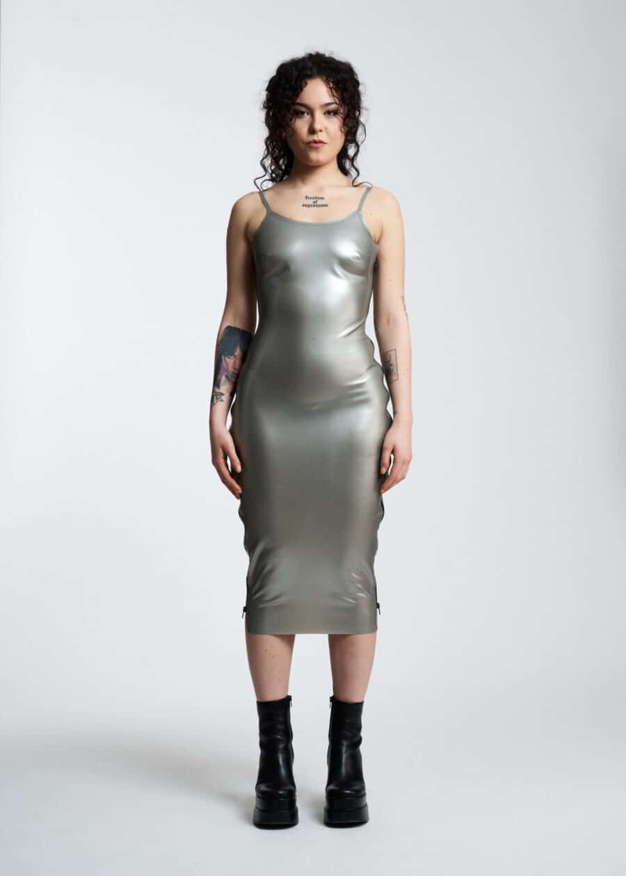 Filth Latex - The Harvey Calf Length Latex Dress