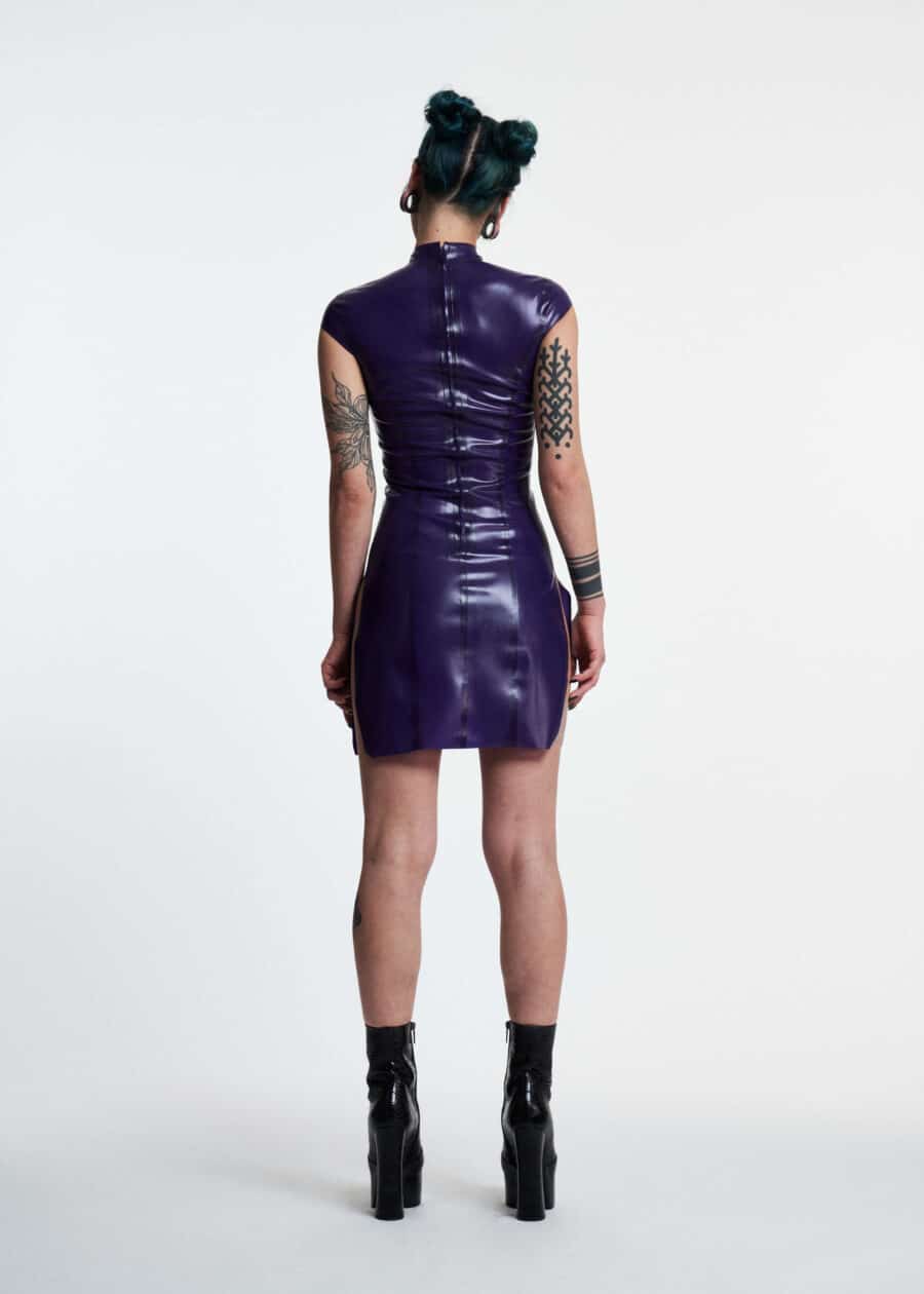 Filth Latex - The Ivy Semi Transparent Latex Mini Dress - Afbeelding 2