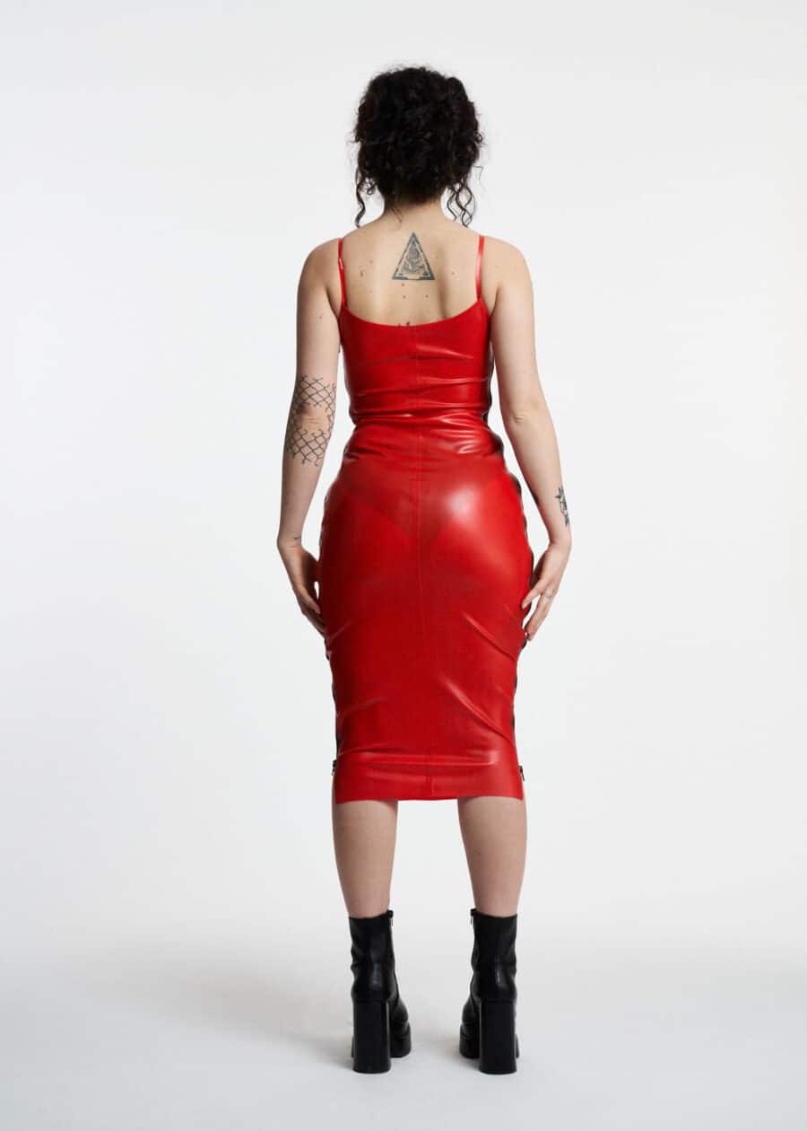 Filth Latex - The Harvey Calf Semi Transparent Latex Dress - Afbeelding 4