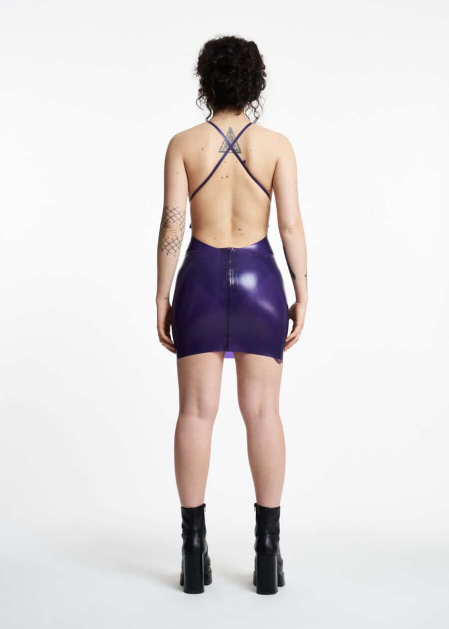 Filth Latex - The Nina Semi Transparent Latex Mini Dress - Afbeelding 4