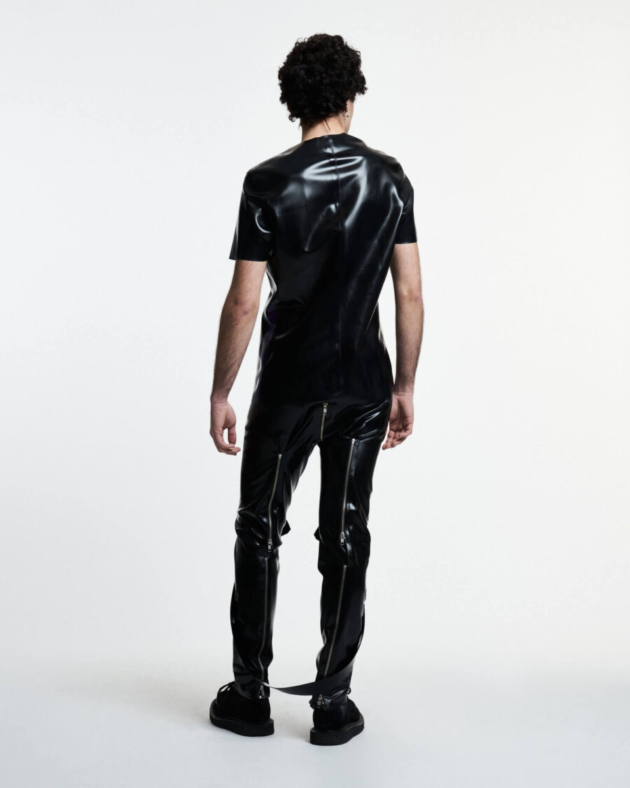 Filth Latex | Vanian Short Sleeve Latex Shirt - Afbeelding 4