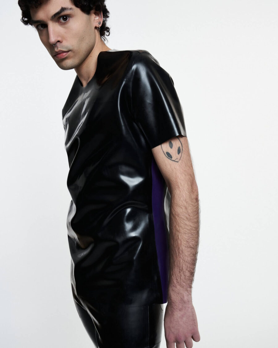 Filth Latex | Vanian Short Sleeve Latex Shirt - Afbeelding 5