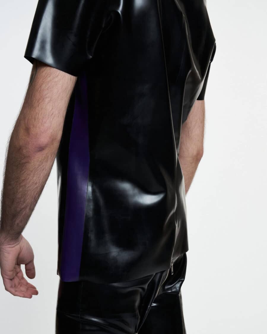 Filth Latex | Vanian Short Sleeve Latex Shirt - Afbeelding 6