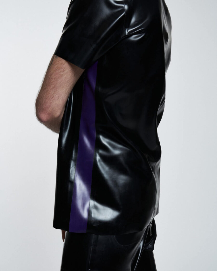 Filth Latex | Vanian Short Sleeve Latex Shirt - Afbeelding 7