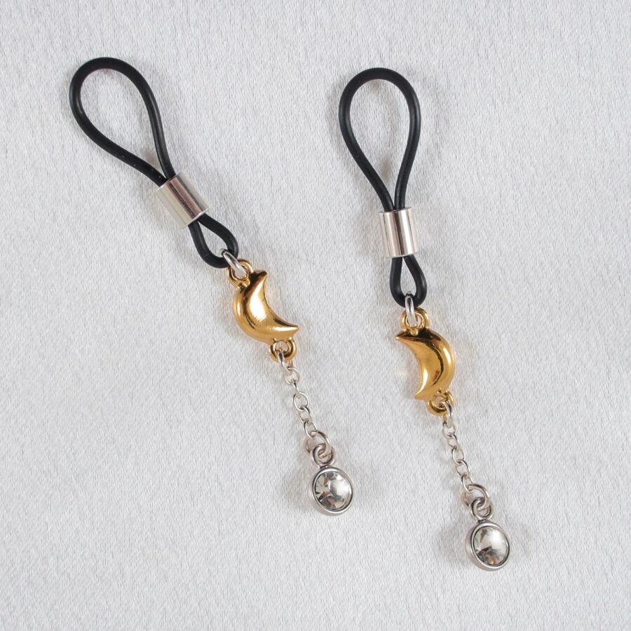 Sylvie Monthulé - Tepelsieraad Gold Crescent Moon | Zilver