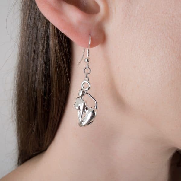 Earrings Catwoman in Silver - Luxe Body Jewelry