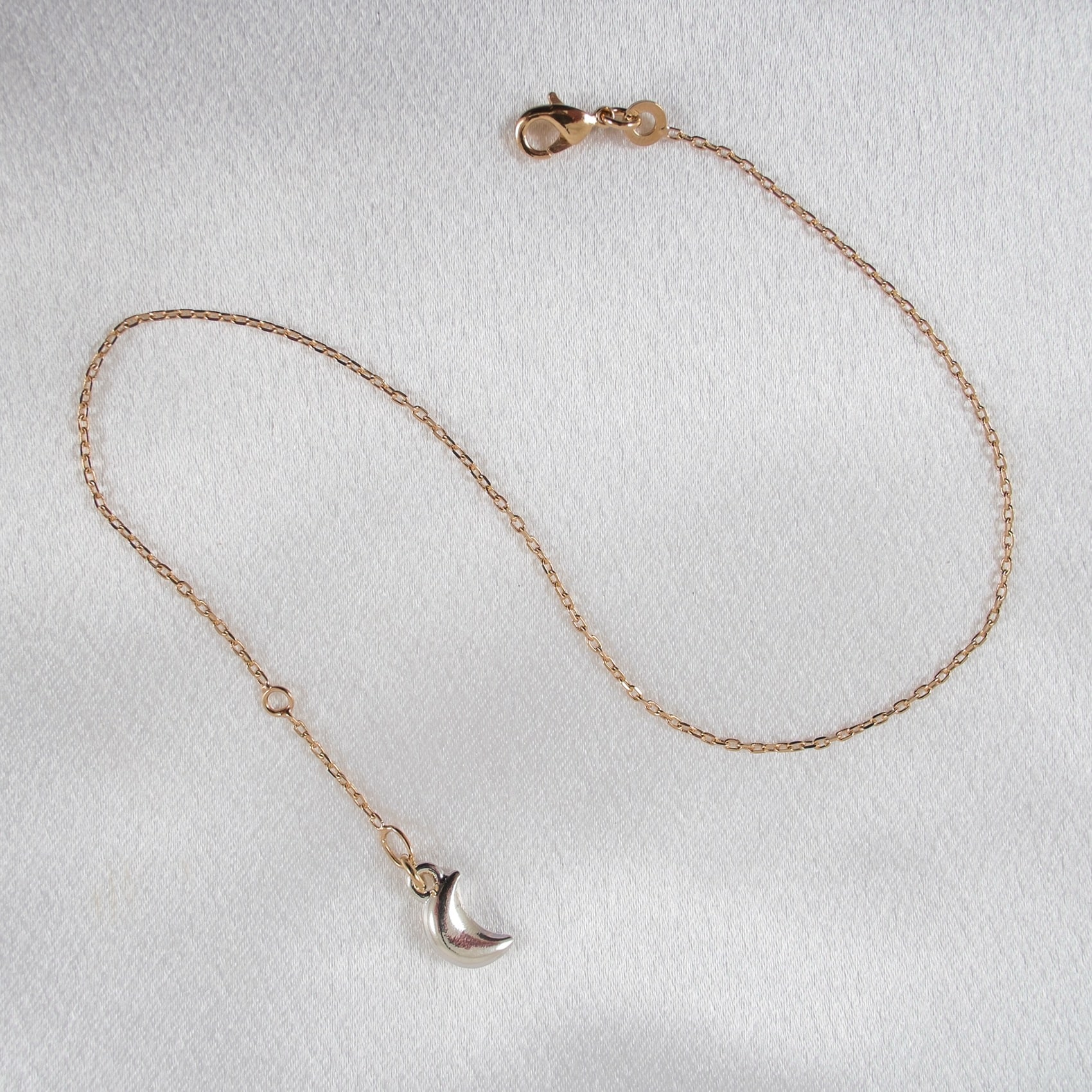Ankle Jewelry Silver Moon in Gold - Luxe Body Jewelry
