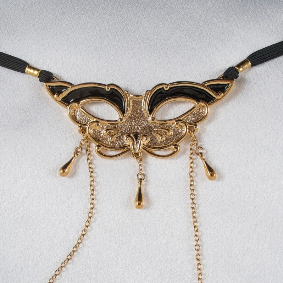 Sylvie Monthulé - G-String Voluptuous Cat Mask | Goud