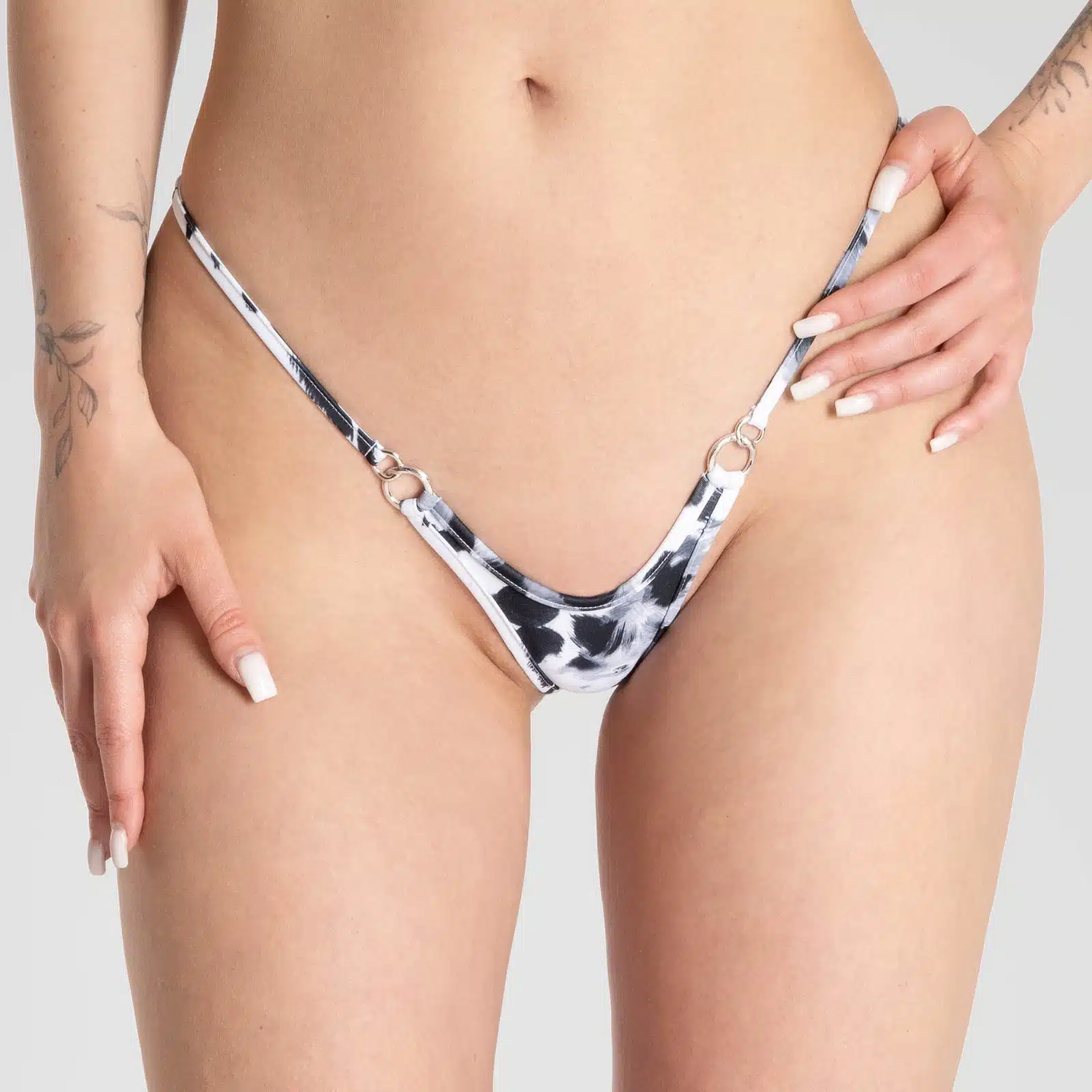 Lucky Cheeks | Bikini Snow Leopard Beauty - High Cut Micro G-string