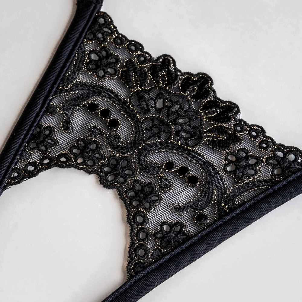 Lucky Cheeks | Black Sensation - Open slip met sieraden - Afbeelding 3
