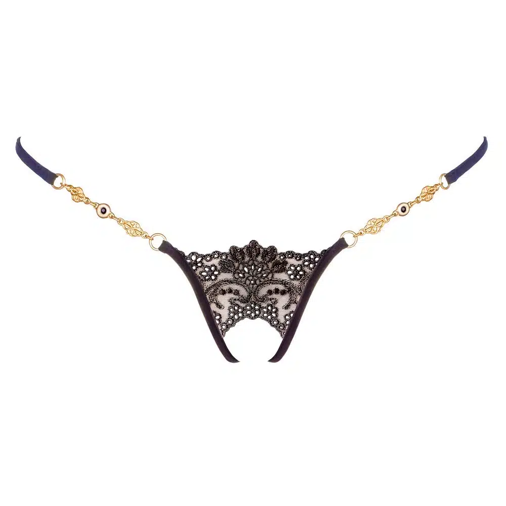 Lucky Cheeks | Black Sensation - Open slip met sieraden - Afbeelding 4