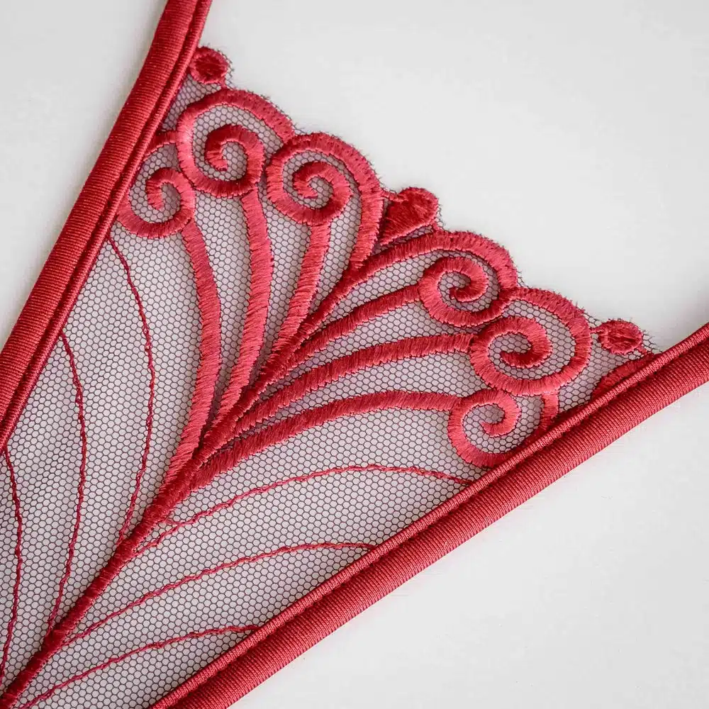 Lucky Cheeks | Woodstock in Red - Mini G-string - Rood - Afbeelding 3