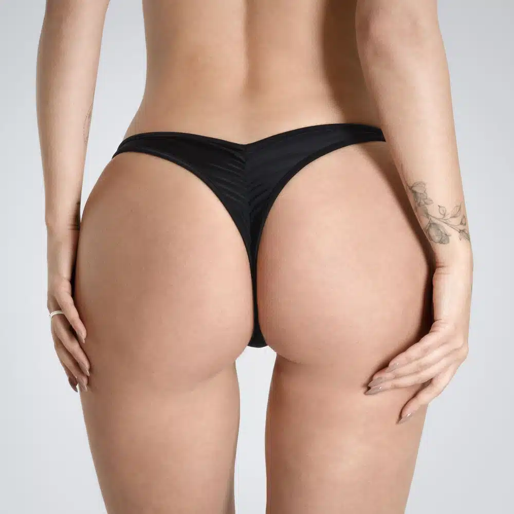 Lucky Cheeks | Bikini Black Beauty - Scrunch String - Afbeelding 2