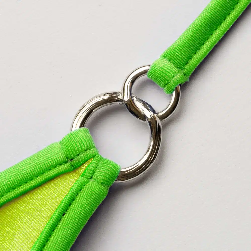 Lucky Cheeks | Bikini Neon Brazil Beauty - Micro V-string - Geel/Groen - Afbeelding 3
