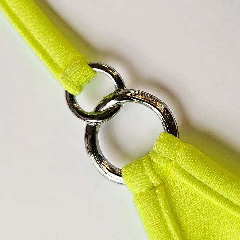 Lucky Cheeks | Bikini Neon Yellow Beauty - Triangle Top - Afbeelding 3