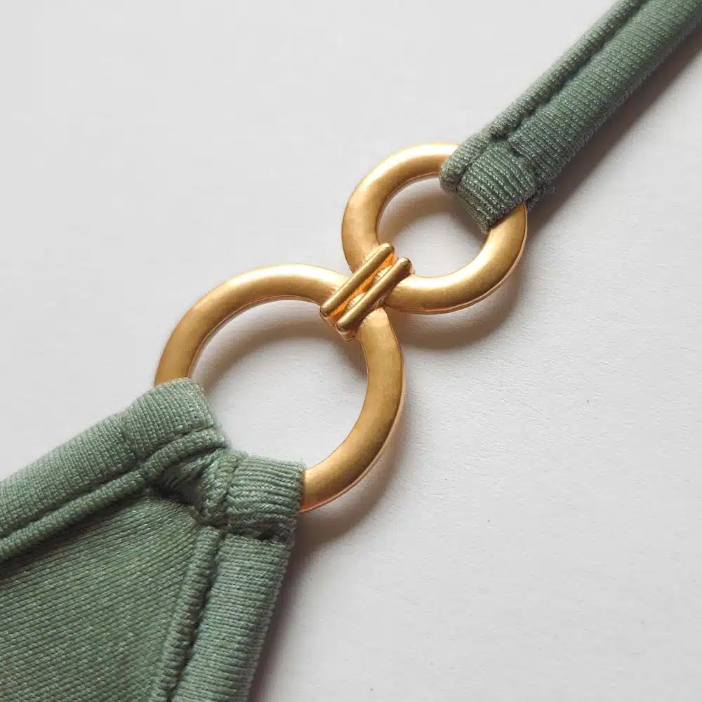 Lucky Cheeks | Bikini Olive Green Glamour - Triangel-top - Groen - Afbeelding 3